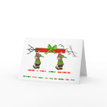 Merry Christmas in Morse Code + Elves & Antenna cards