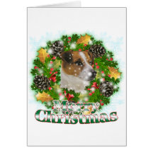 Merry Christmas Jack Russell Greeting Cards