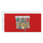 Merry Christmas Kitty Stockings Photo Cards