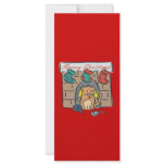 Merry Christmas Kitty Stockings rack cards