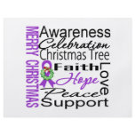 Merry Christmas Leiomyosarcoma Ribbon Collage flyers