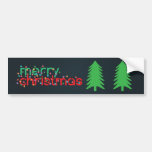 Merry Christmas Lights Bumper Sticker