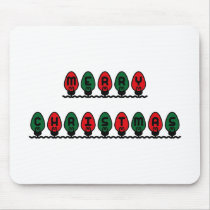 Merry Christmas Lights mousepads