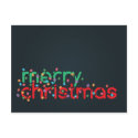 Merry Christmas Lights postcards