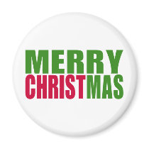 Merry Christmas Fridge Magnets