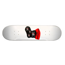 Merry Christmas Matey Stocking Skateboard Deck