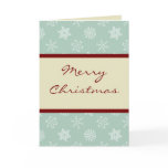 Merry Christmas Modern Snow Fall Holiday Card