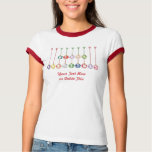 Merry Christmas Multicolored Glass Ball Ornaments t-shirts