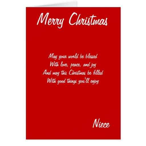 Niece Christmas Cards, Photo Card Templates, Invitations &amp; More