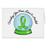 Merry Christmas Non Hodgkins Lymphoma Snowglobe Card
