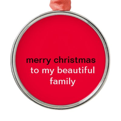 merry christmas Christmas Tree Ornaments