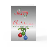 Merry Christmas Ornament Card