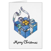 Merry Christmas Package Greeting Card