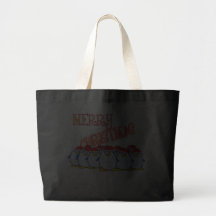 Merry Christmas Penguin Bag