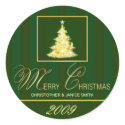 Merry Christmas -  Personalised Sticker Labels
