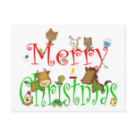 MERRY CHRISTMAS PETS postcards