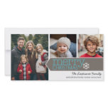 Merry Christmas Photo Card with 3 photos