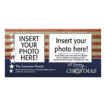 Merry Christmas Photo Cards - Patriotic Military photo cards