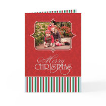 Merry Christmas Photo Folded Card