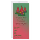 Merry Christmas: Red and Green Christmas Tree rack cards