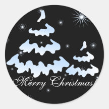 Merry Christmas! Round Stickers