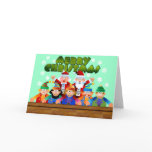 Merry Christmas Santa and Elves cards
