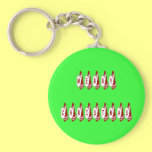 Merry Christmas Santa Claus Font keychains