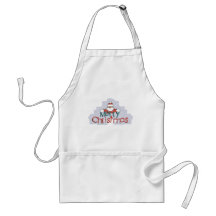 Merry Christmas Santa Doodle Apron