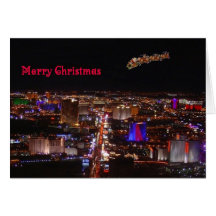 Merry Christmas Santa & Reindeers Card