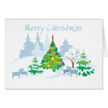 Merry Christmas Serene Goats Cards