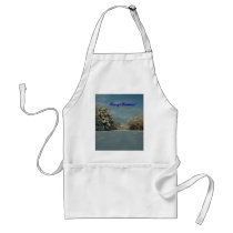Merry Christmas!  Snow scene! Aprons
