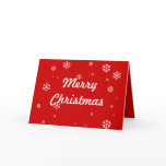 Merry Christmas Snowflakes cards