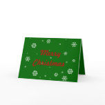 Merry Christmas Snowflakes cards