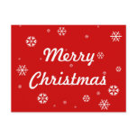 Merry Christmas Snowflakes postcards