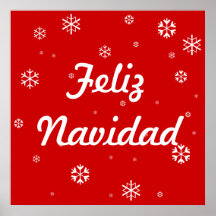 Merry Christmas Snowflakes Print