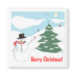 Merry Christmas Snowman! magnets