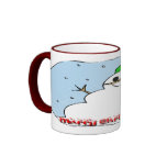 Merry Christmas Snowman mugs