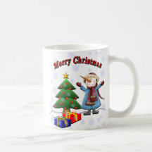 Merry Christmas Snowman Mug