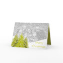 Merry Christmas Snowy Pines -Low Profile cards