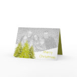 Merry Christmas Snowy Pines -Low Profile cards
