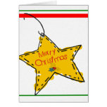 Merry Christmas Star Cards