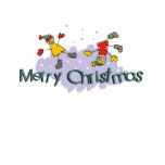 Merry Christmas Stick Figures t-shirts