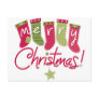 Merry Christmas Stockings Post Cards