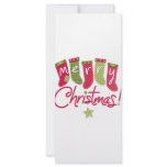 Merry Christmas Stockings rack cards
