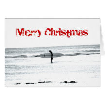 Merry Christmas Surf Card