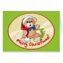 Merry Christmas Teddy Bear cards