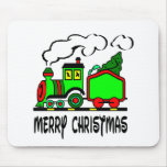 Merry Christmas Train mousepads