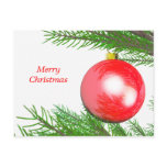 Merry Christmas Tree Decoration postcards