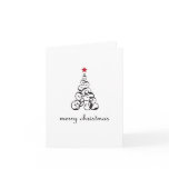 Merry Christmas Tree Swirl cards