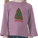 Merry Christmas Tree with Multicolor Bubble Lights t-shirts